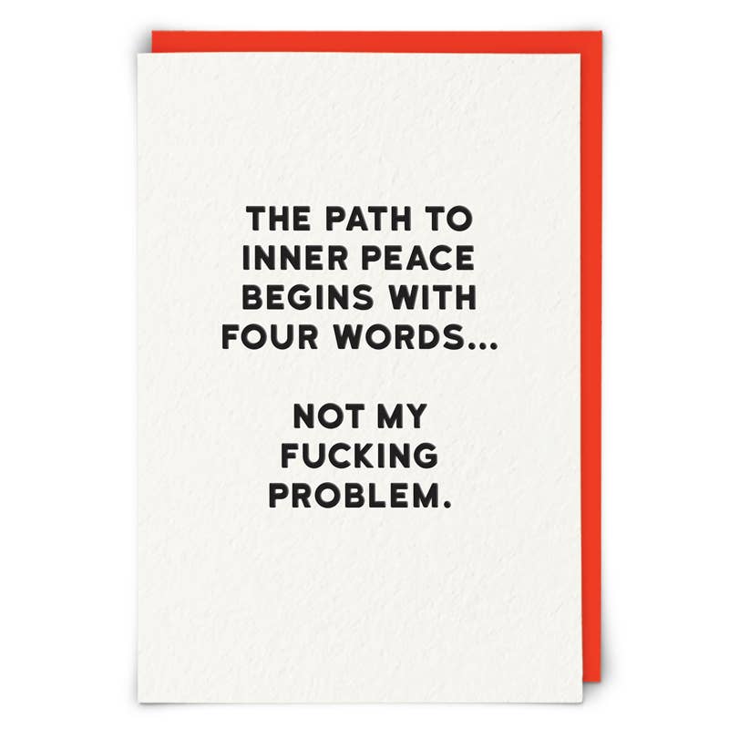 Inner peace Greetings Card - Joy