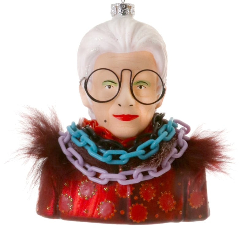Iris Apfel Ornament - Joy