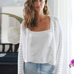 Italian Blend Crochet Cardigan - Joy