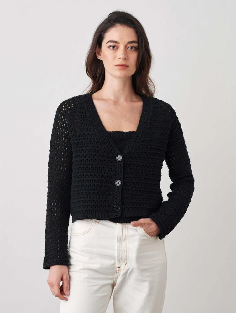 Italian Blend Crochet Cardigan - Joy