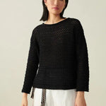 Italian Blend Crochet Crewneck - Joy