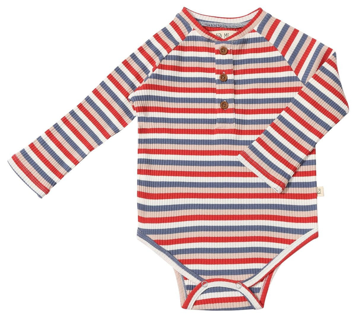 JACKSTAY Henley Raglan Onesie - Joy