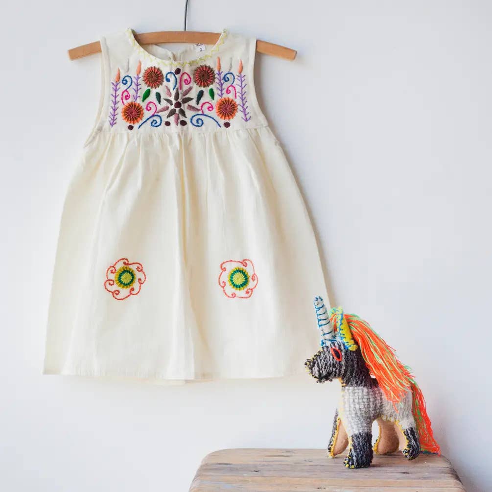 Jardinita Dress - Cream - Joy Gift Shoppe