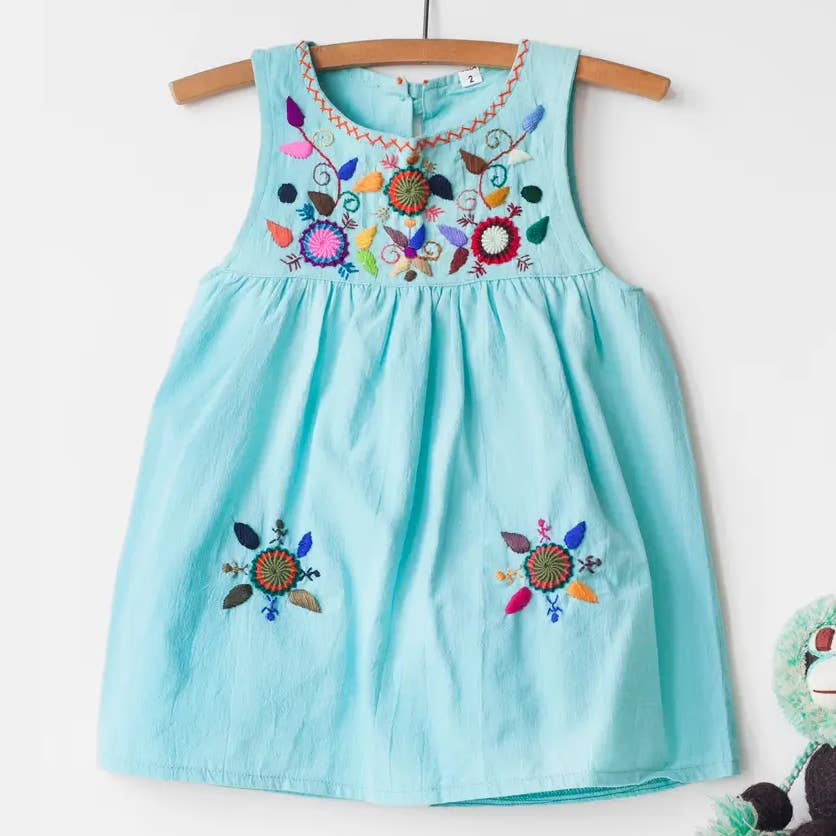 Jardinita Dress - Pale Blue - Joy Gift Shoppe