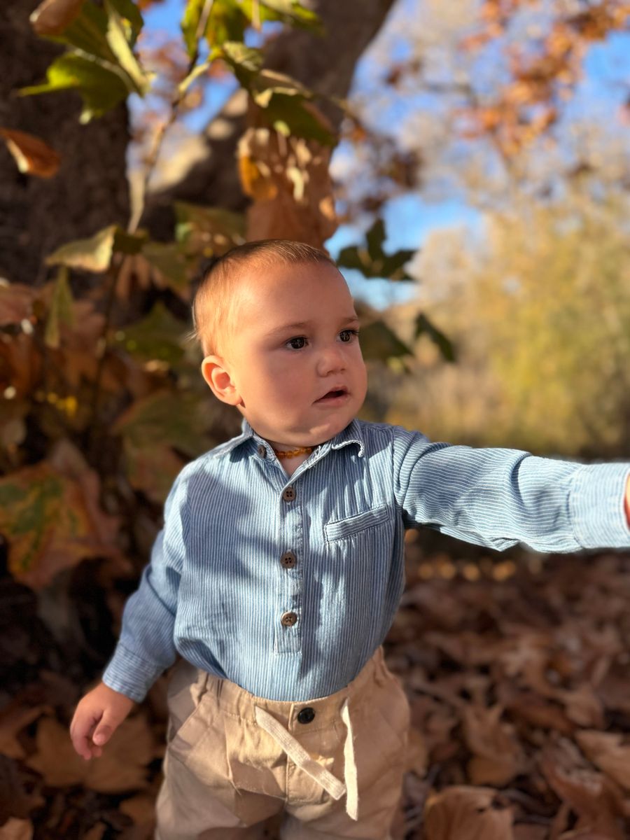 JASPER Woven Onesie - Joy