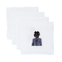 Jean Michel Basquiat Cocktail Napkin - Joy