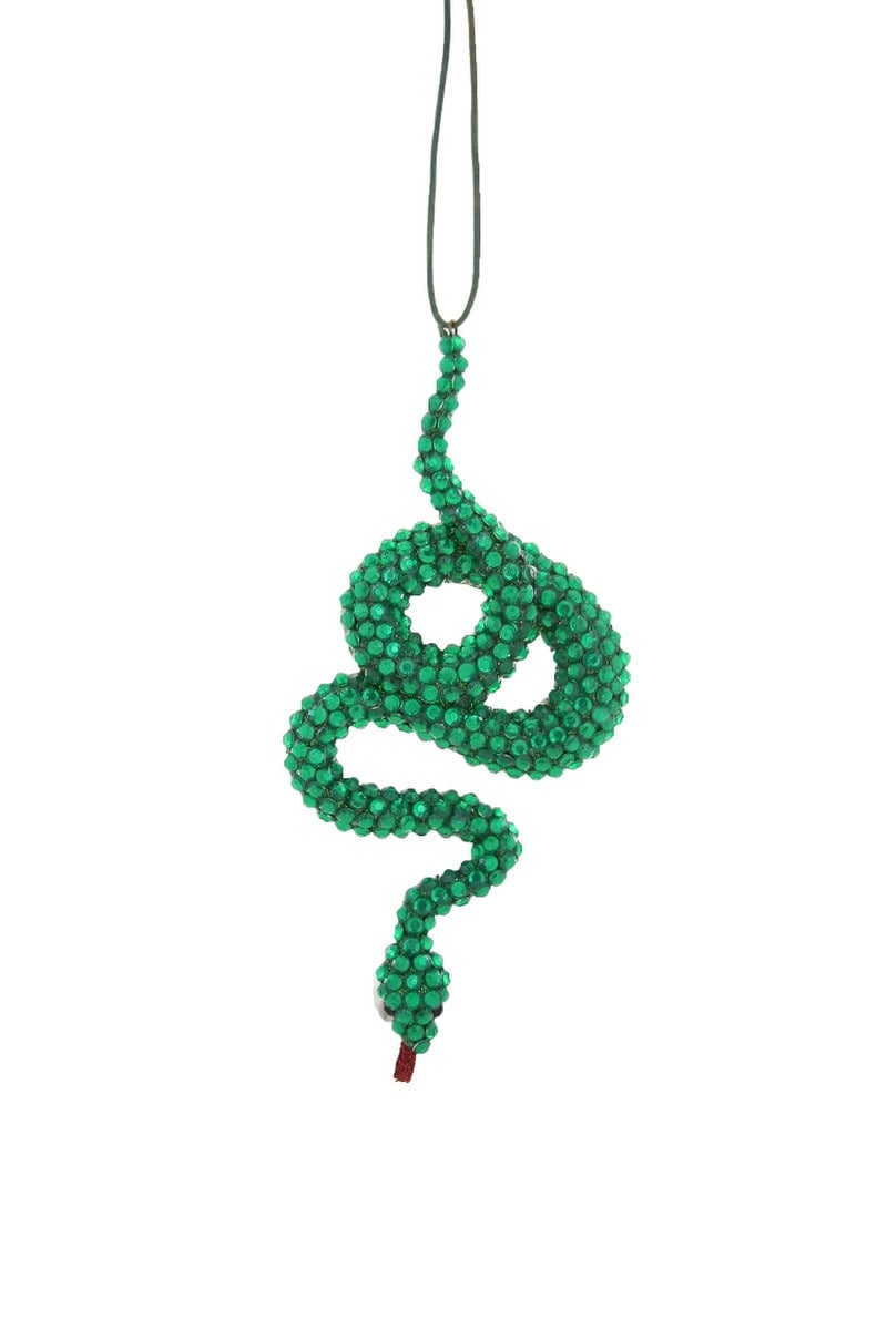 Jeweled Snake Ornament - Joy
