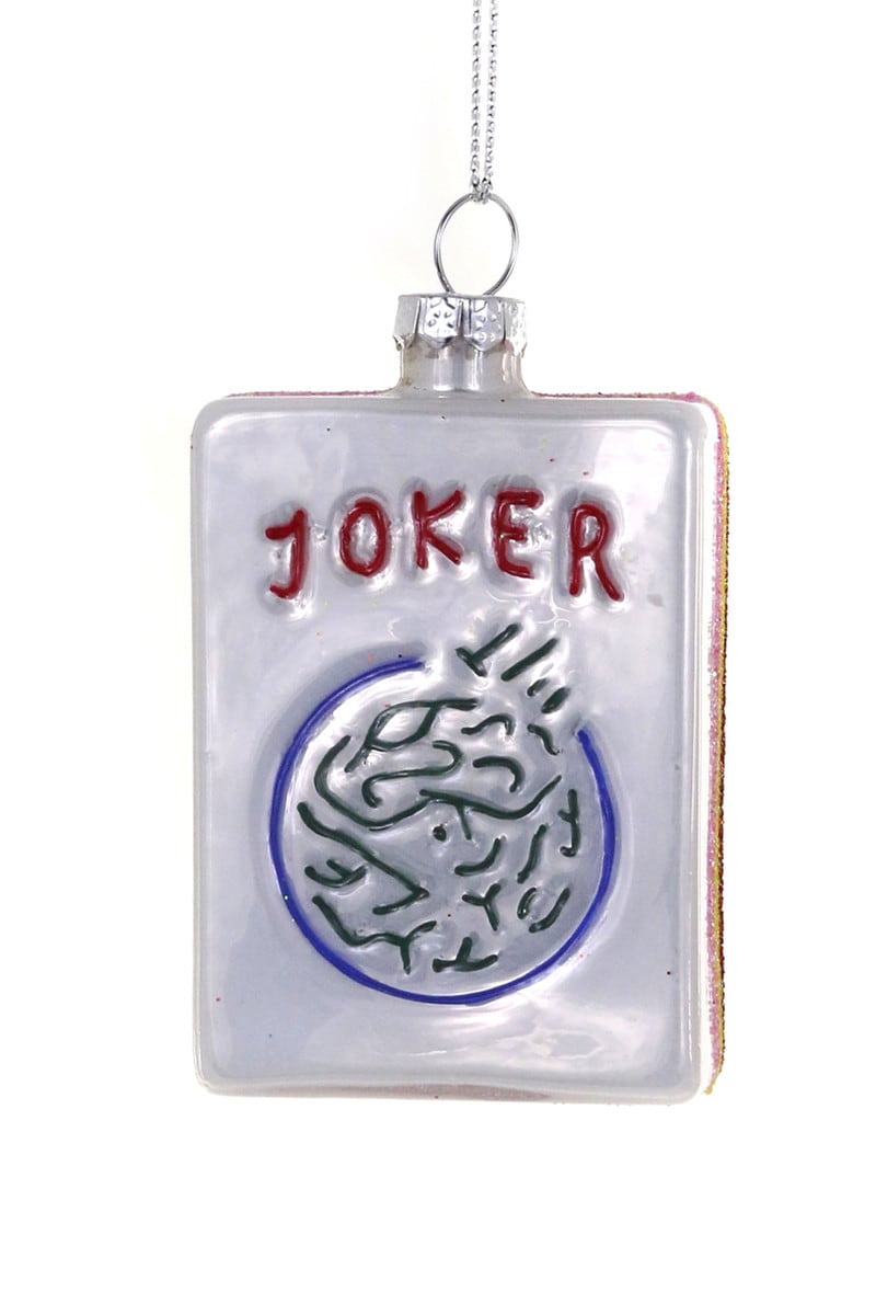 Joker Mahjong Tile Ornament - Joy