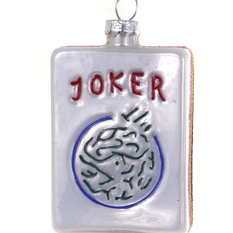 Joker Mahjong Tile Ornament - Joy