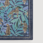 JUNGLE Blue Square Scarf - Joy