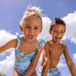 Kaleido Fish Sustainable Frill Swimsuit - Joy
