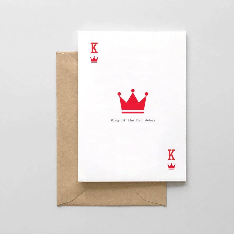 King of the Dad Jokes Card - Joy