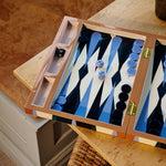 Lacquered Backgammon - Brown/Multi - Joy Gift Shoppe