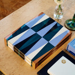 Lacquered Backgammon - Brown/Multi - Joy Gift Shoppe