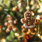 Lady Felted Gingerbread Ornament - Joy