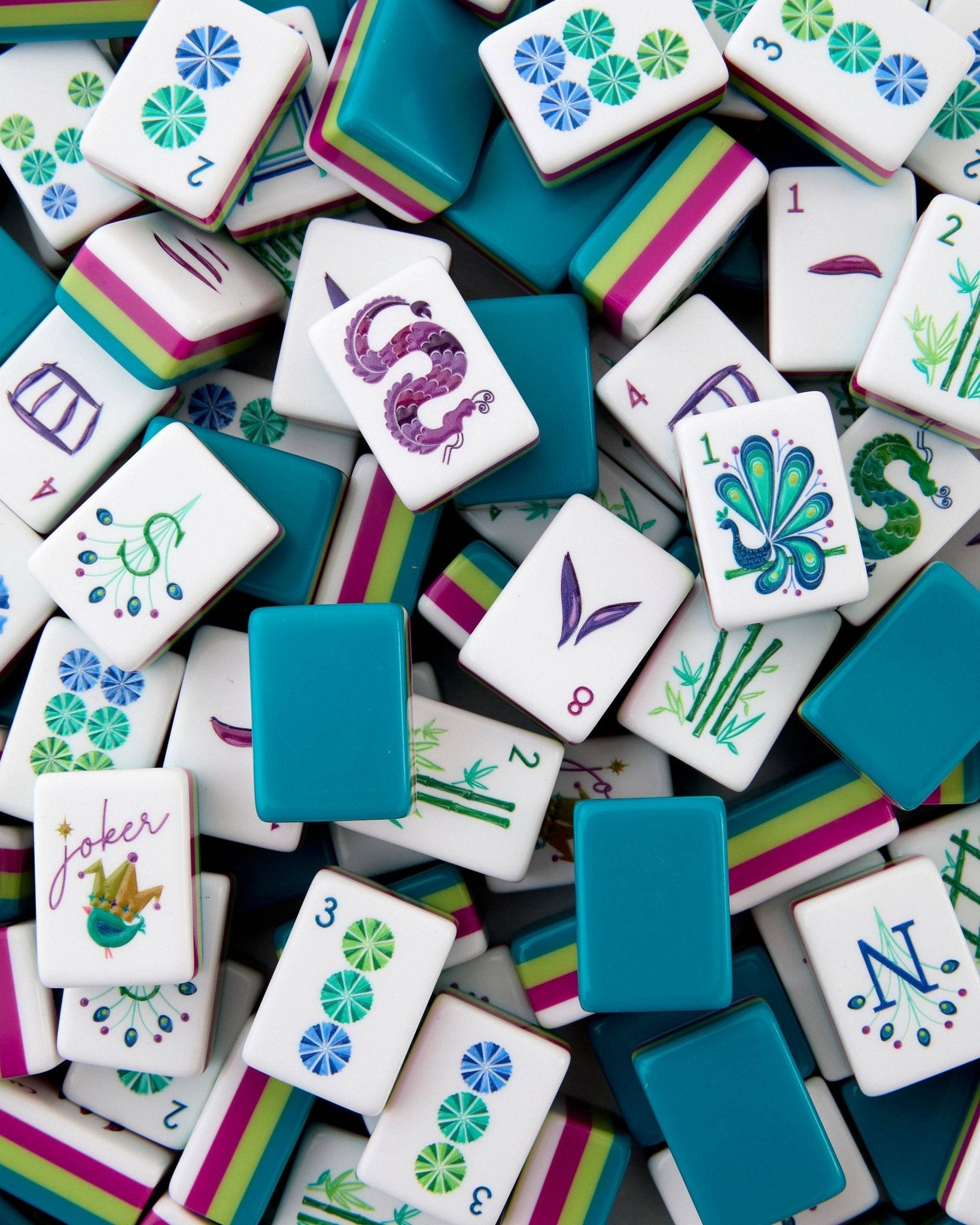 Lagoon Mahjong Tiles - Joy Gift Shoppe