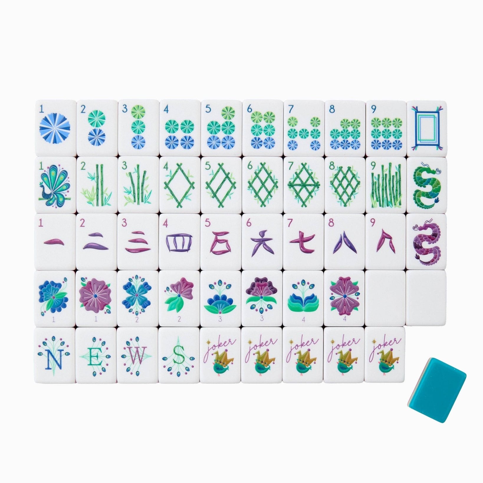 Lagoon Mahjong Tiles - Joy Gift Shoppe