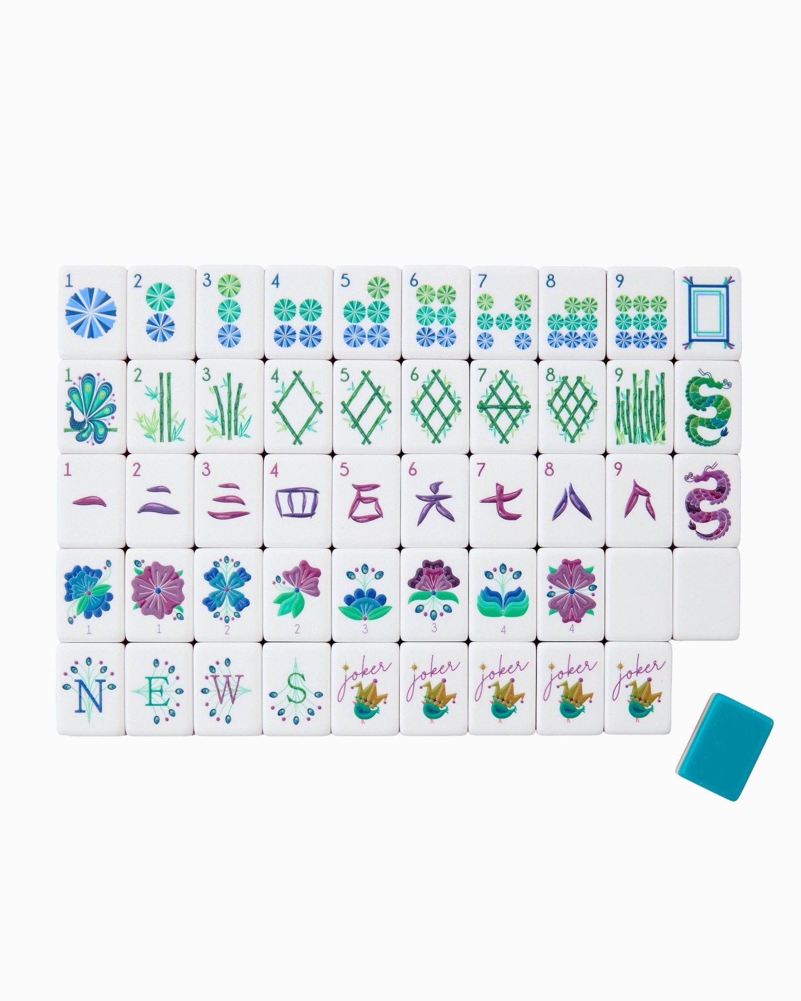 Lagoon Mahjong Tiles - Joy Gift Shoppe