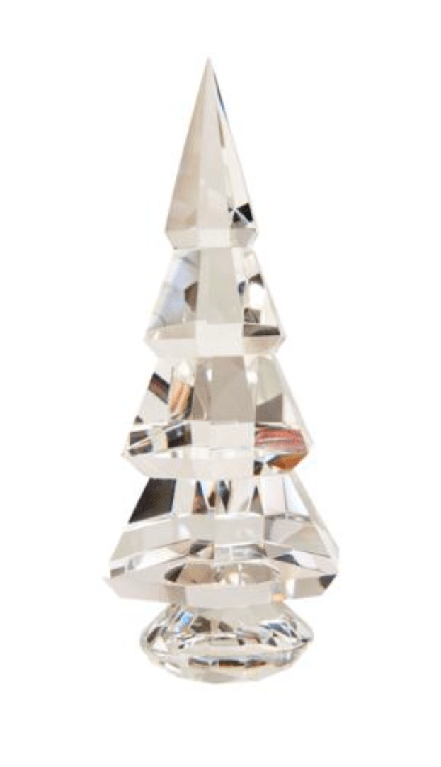 Large Clear Crystal Christmas Tree - Joy