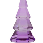 Large Light Violet/Butter Crystal Christmas Tree - Joy