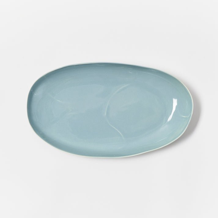 Large Oval porcelain Tray - Joy