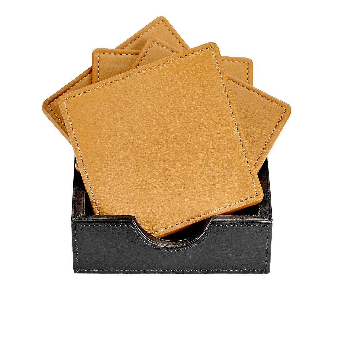 Leather Coaster Set - Joy