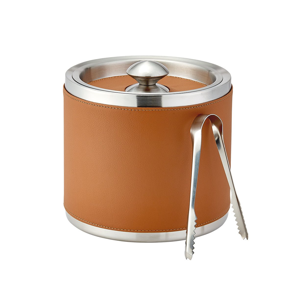 Leather Wrapped Ice Bucket - Joy