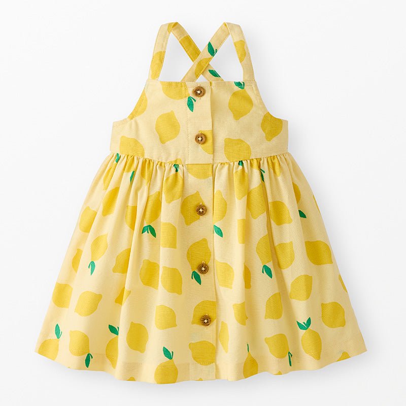 Lemons Sleeveless Button Front Dress - Joy Gift Shoppe