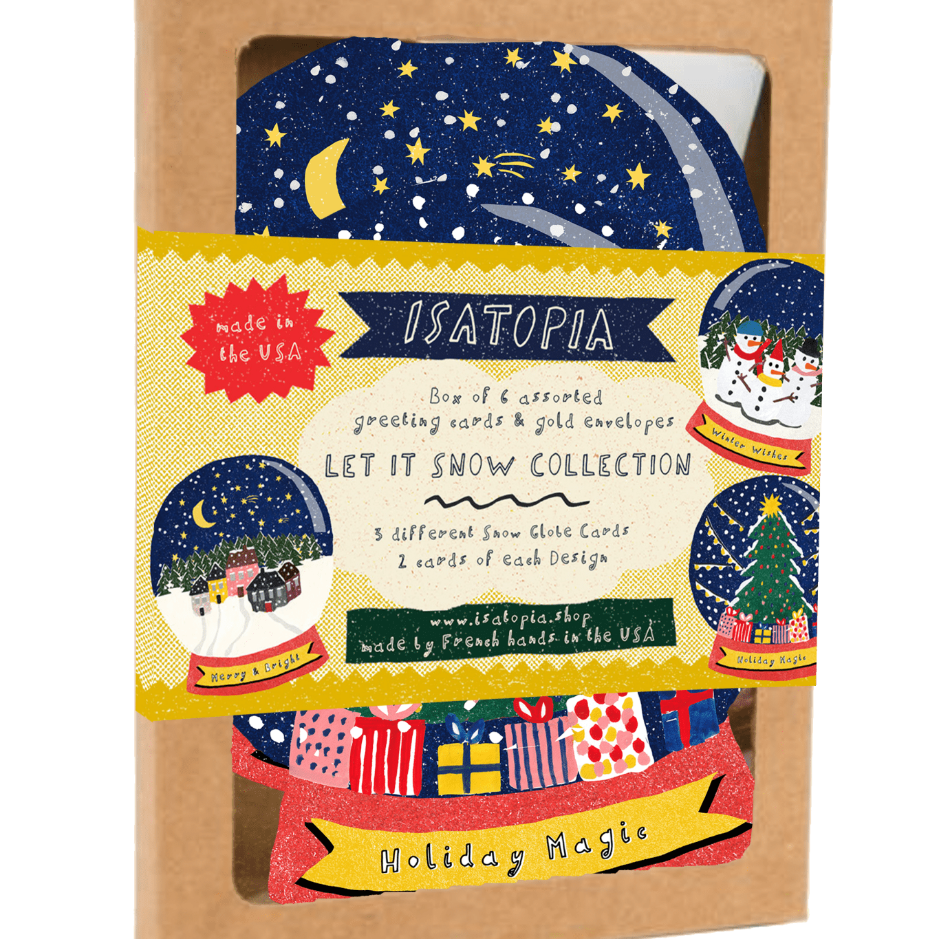 Let it Snow Collection - Box of 6 Cards - Joy Gift Shoppe