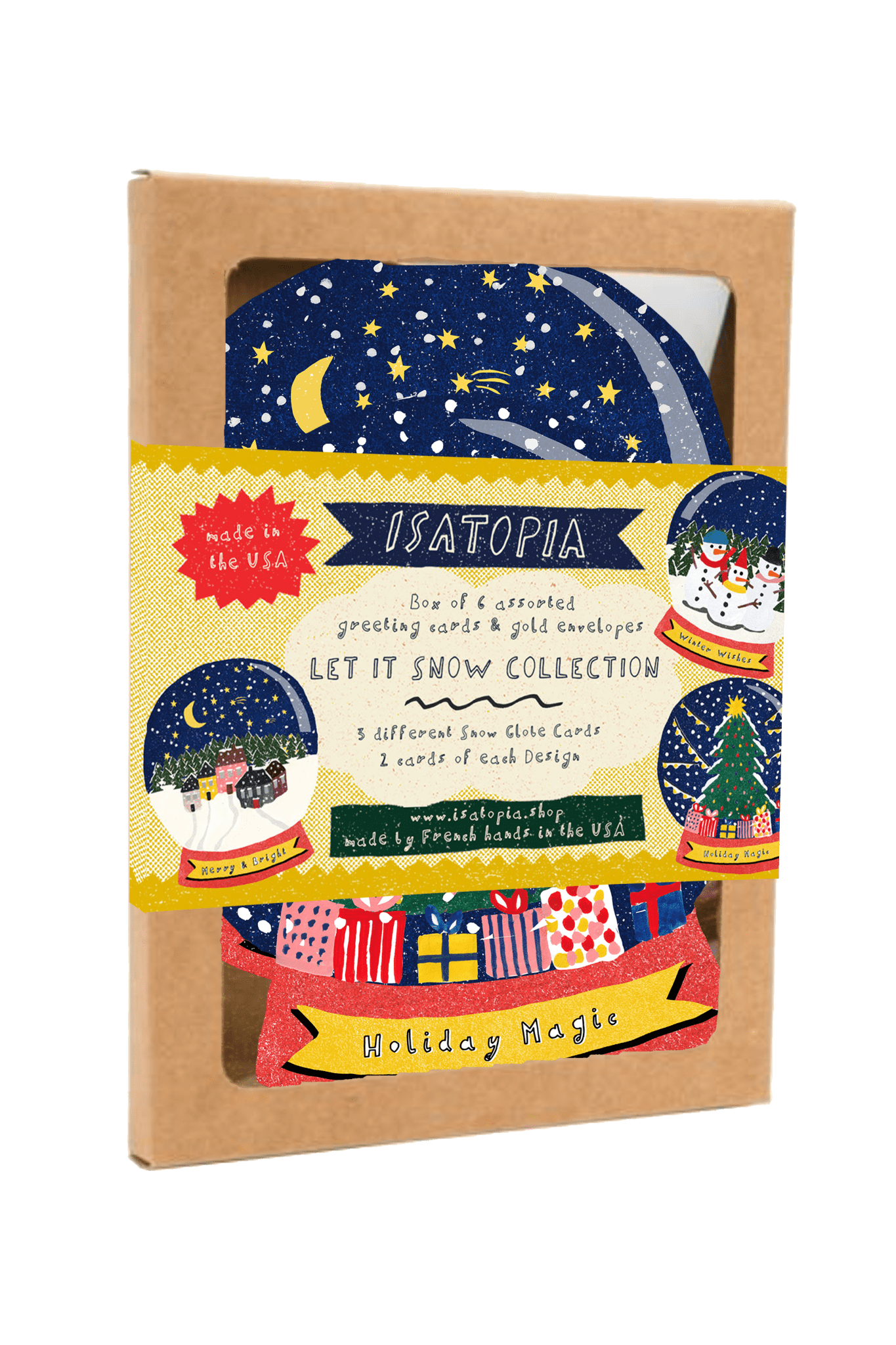 Let it Snow Collection - Box of 6 Cards - Joy Gift Shoppe