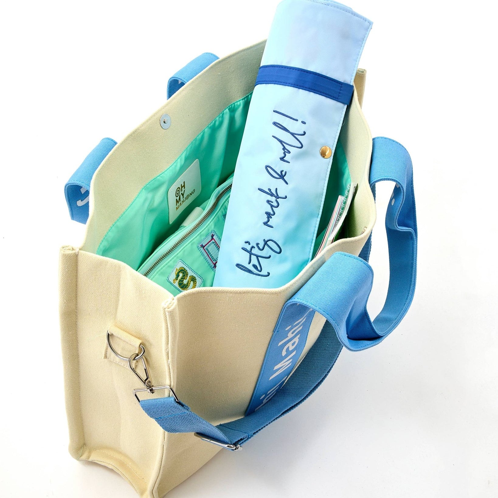 Light Blue Mahj It All - Joy