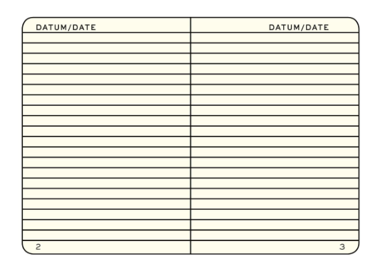 Light Grey Medium Hardcover Notebook - Ruled - Joy