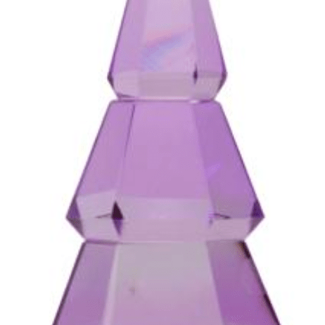 Light Violet/Butter Crystal Christmas Tree - Joy