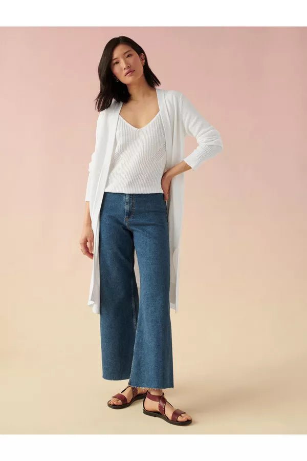 Linen Long Open Cardigan - Joy