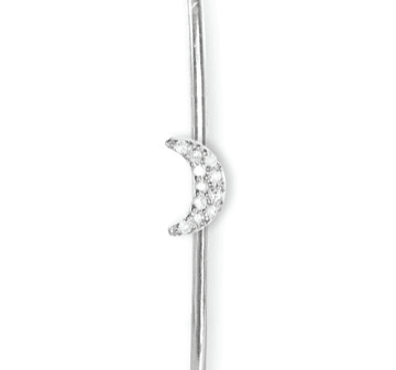 Little Crescent Moon Bangle - Joy Gift Shoppe
