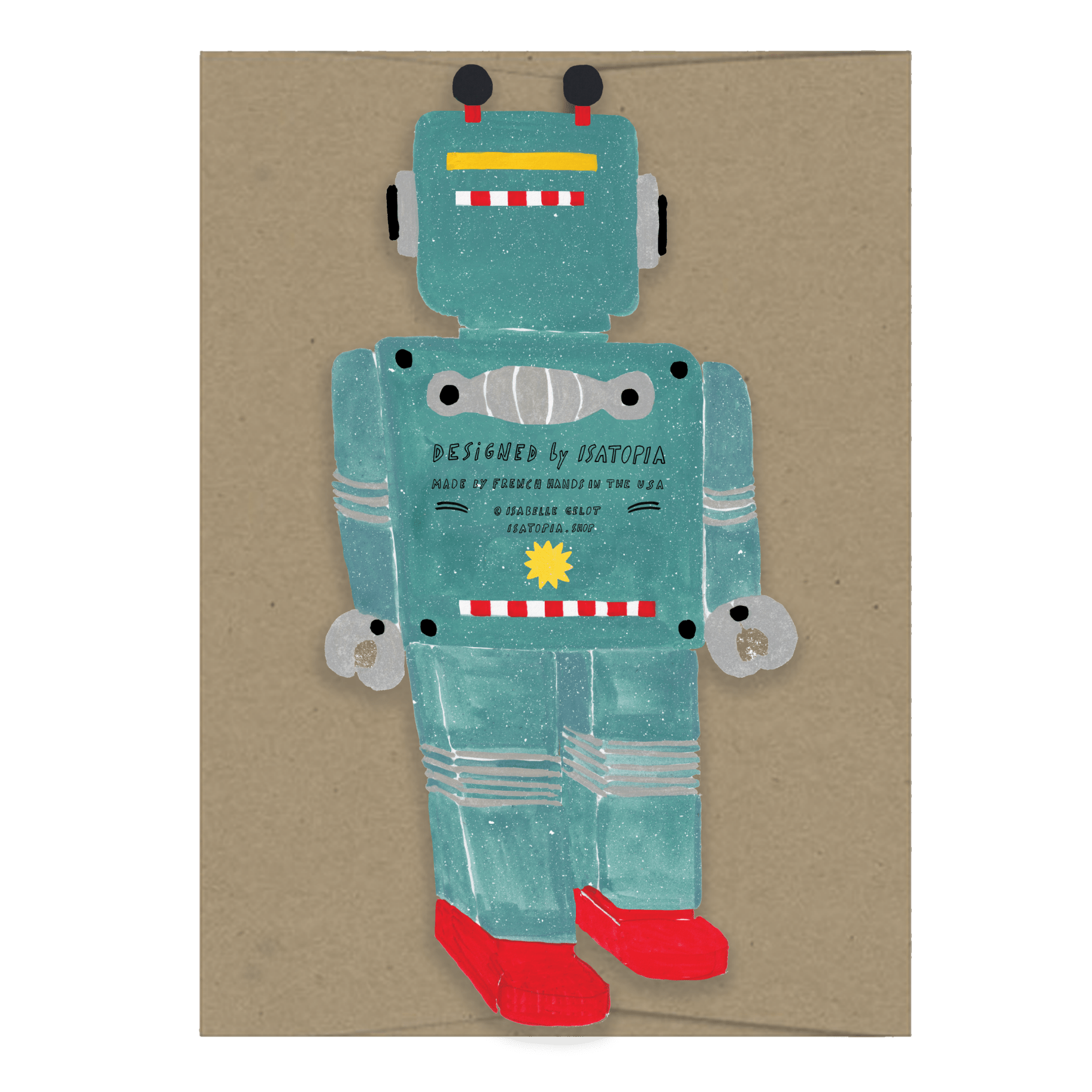 Little Robot Card - Joy