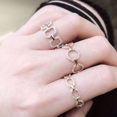 Liven Chain Circle Ring - Joy