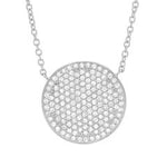 Liven Pave Disc Necklace - 20.7mm - Joy