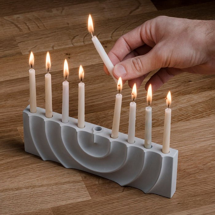 Logifaces - Ripple Menorah - Small - Joy