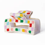 Lola Multi-Color Checked Claw Clip - Joy Gift Shoppe