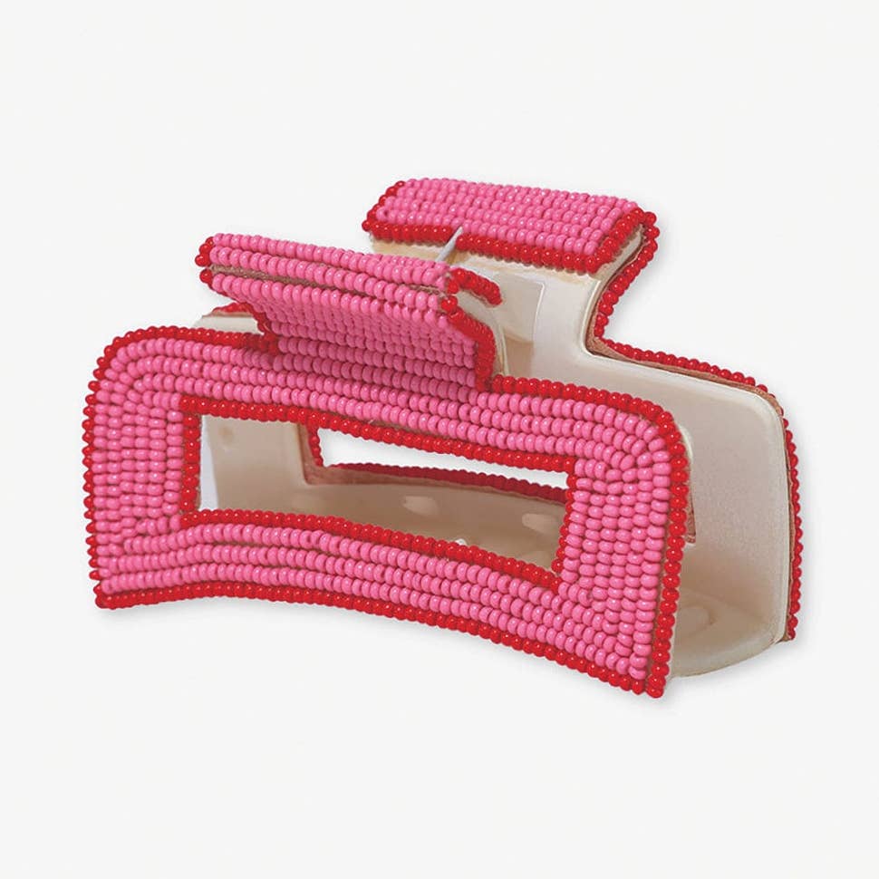 Lola Solid Color with Piped Edges Claw Clip - Joy Gift Shoppe