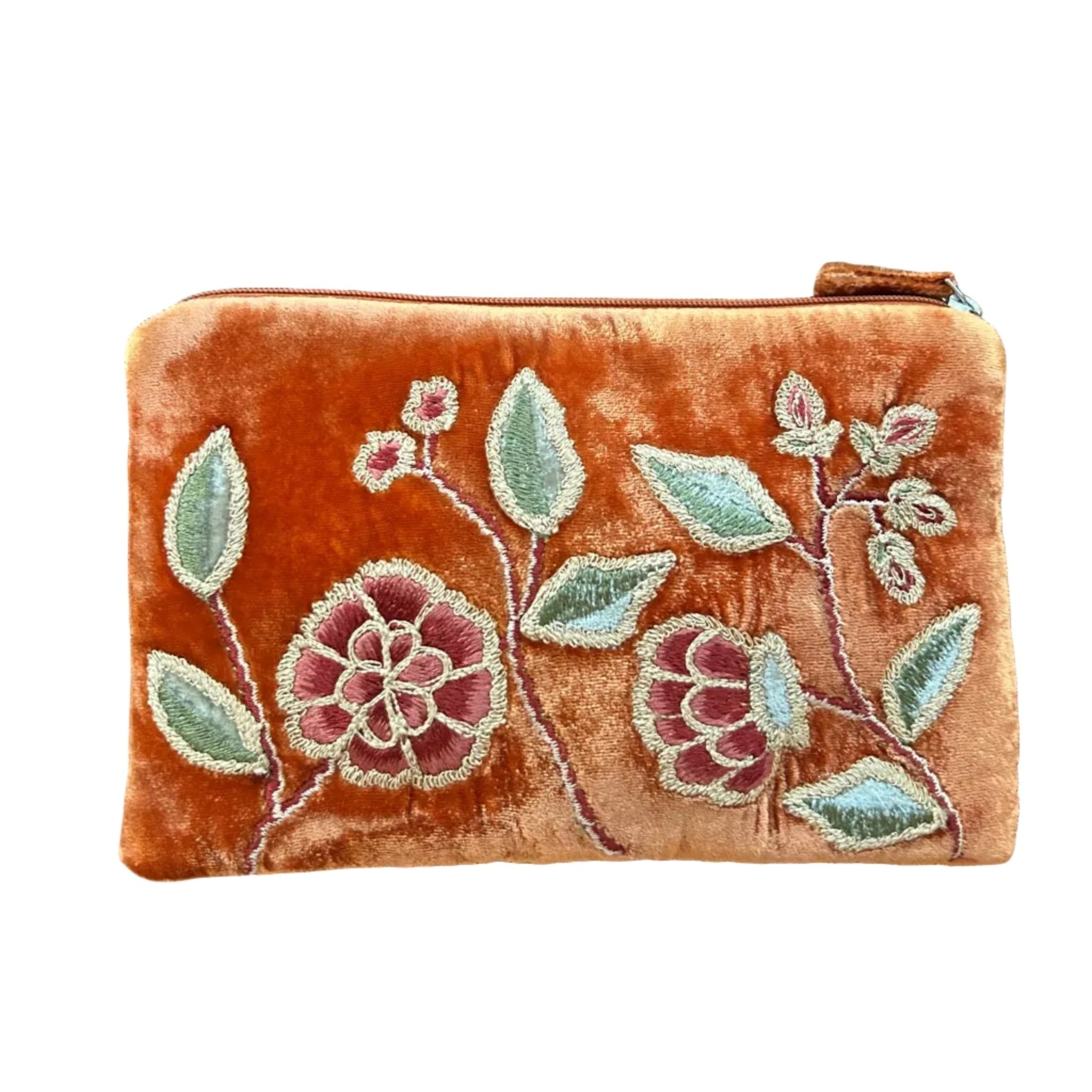 LORRAINE I Cosmetic Pouch - Dark Tangerine - Joy Gift Shoppe
