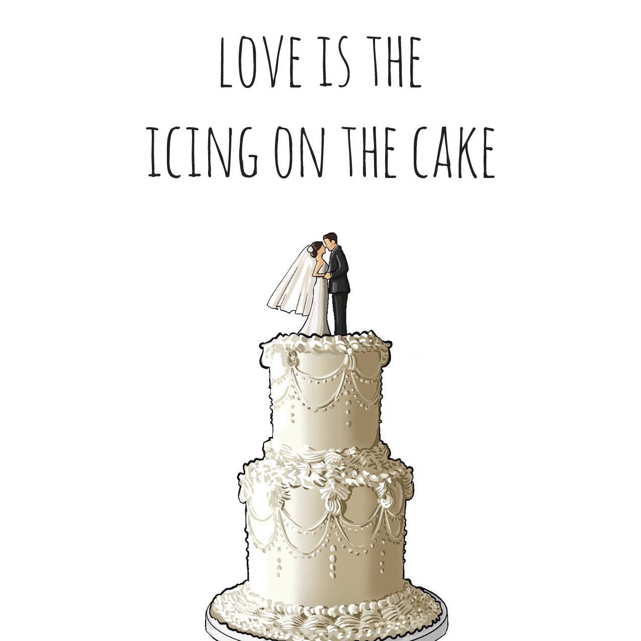 Love Wedding Cake - Joy Gift Shoppe