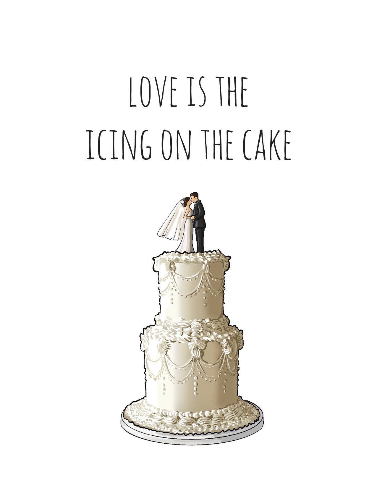 Love Wedding Cake - Joy Gift Shoppe