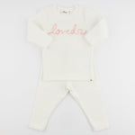 "Loved" Heart Baby Rib 2pc Set - Joy