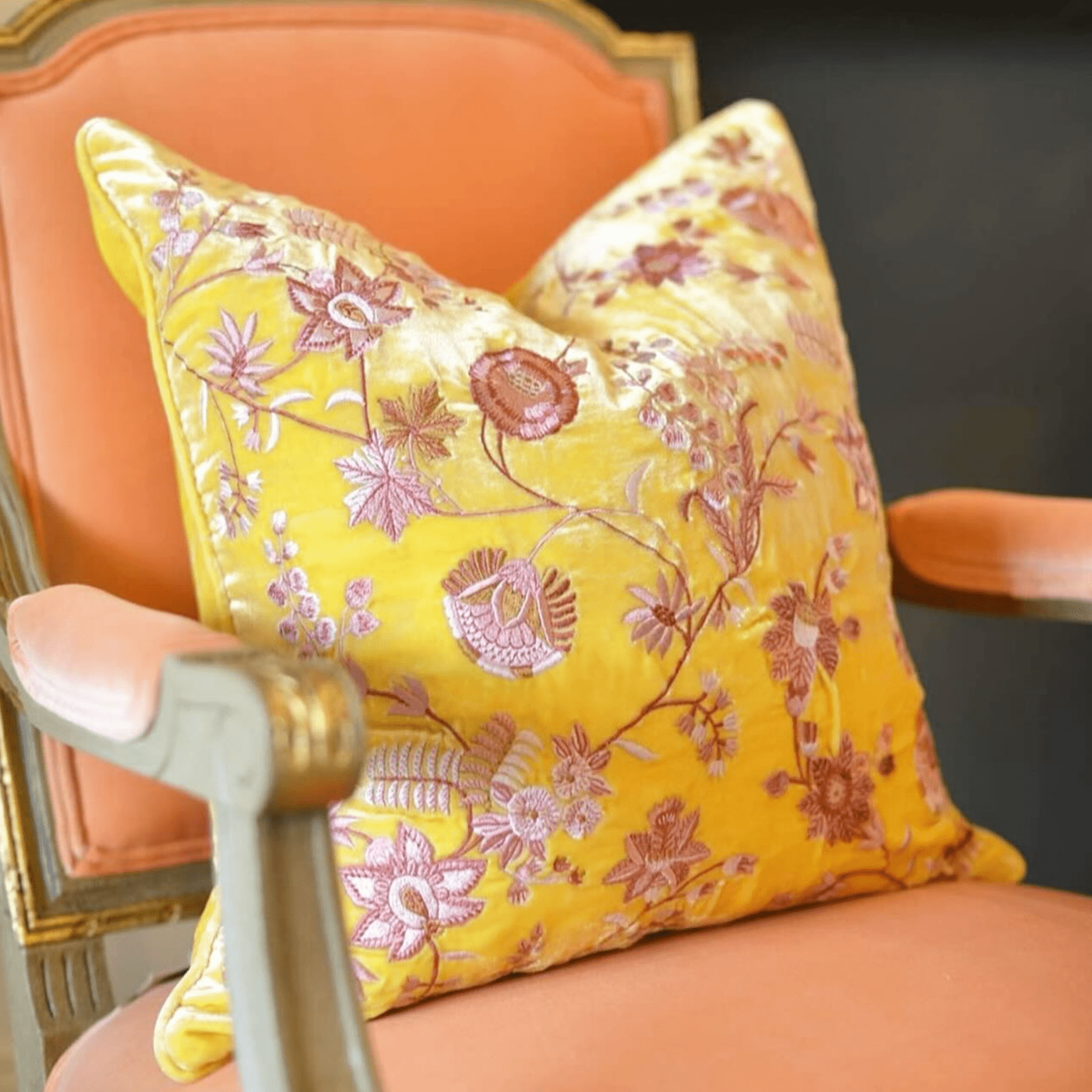 MADAME BOVARY Corn Yellow Cushion - Joy