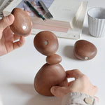 Magnetic Sapele Wood Balance Stones - Joy