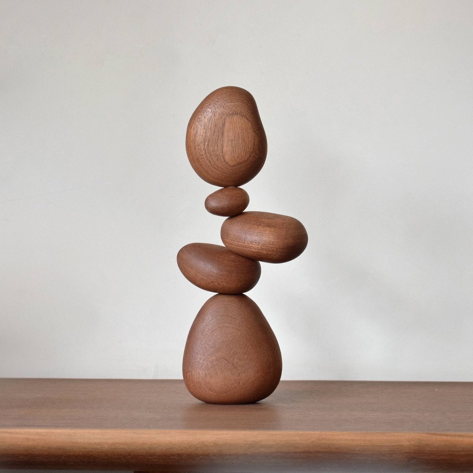 Magnetic Sapele Wood Balance Stones - Joy