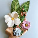 Magnolia Felt Flowers - Joy