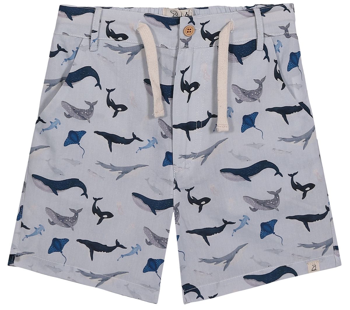 MAHALO Blue Whale Printed Shorts - Boy - Joy